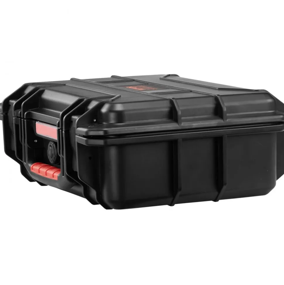 VEVOR Weatherproof Hard Case, Heavy Duty Protective Dry Box Case with Pre-cut Foam, and Retractable Pull Handles for Travel, Hunting, Military, Tactical, IP67 Waterproof Case for Cameras (40x32x16.6)