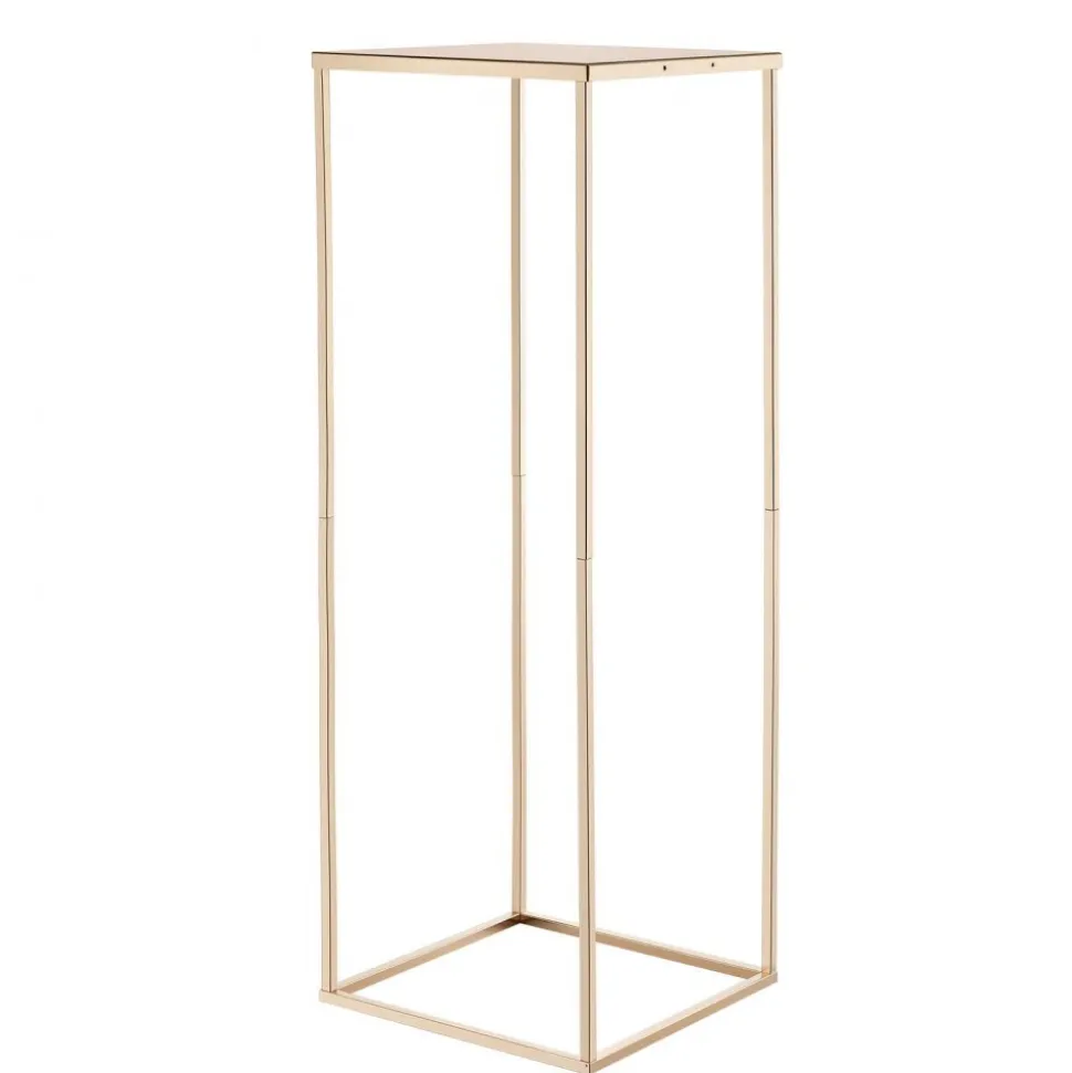 VEVOR Wedding Flower Stand, 10PCS 31.5-inch Column Flower Stand, Floral Stands with Metal Laminate, Rectangular Floral Display Rack for Wedding, Party, Birthday, Home, French Gold Stands