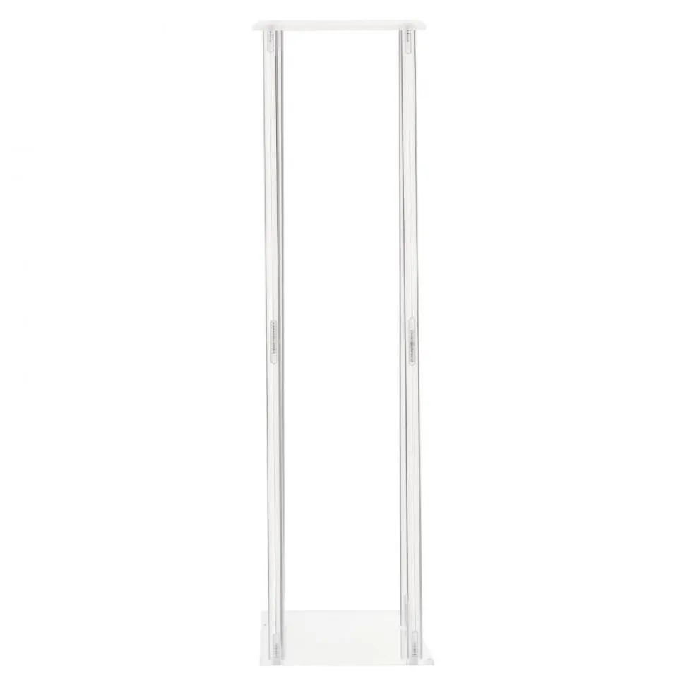 VEVOR Wedding Flower Stand, 10PCS 23.62-inch Column Flower Stand, Floral Stands with Acrylic Laminate, Hexagonal Cubic Floral Display Rack for Wedding, Party, Birthday, Home, French Gold Stands