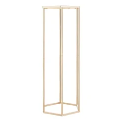 VEVOR Wedding Flower Stand, 10PCS 31.5-inch Column Flower Stand, Floral Stands with Hidden Screw, Rectangular Cubic Floral Display Rack for Wedding, Party, Birthday, Home, French Gold Stands