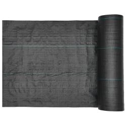 VEVOR Weed Barrier Fabric Heavy Duty, 6x250FT 5oz Landscape Fabric, Woven Weed Blocker Fabrics, Garden Fabrics Weeds Barrier, Weeds Control Ground Cover, Geotextile Webbing, Gardening Mat, Black