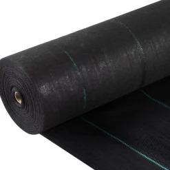 VEVOR Weed Barrier Landscape Fabric, 5 x 250 ft, 5 Oz Premium Woven Ground Cover Heavy Duty PP Material & Easy Setup, Single-Layer for Outdoor Garden, Lawn, Driveway, Black
