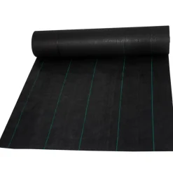 VEVOR Weed Barrier Landscape Fabric, 5 x 250 ft, 5 Oz Premium Woven Ground Cover Heavy Duty PP Material & Easy Setup, Single-Layer for Outdoor Garden, Lawn, Driveway, Black