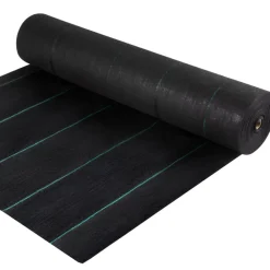 VEVOR Weed Barrier, 5.8oz Landscape Fabric, 4ft x 300ft Cover Mat Heavy Duty Woven Grass Control Geotextile for Garden, Patio, Black