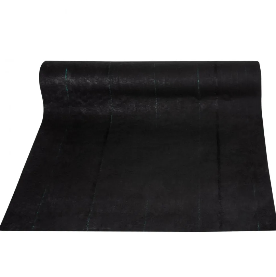 VEVOR Weed Barrier, 5.8oz Landscape Fabric, 4ft x 300ft Cover Mat Heavy Duty Woven Grass Control Geotextile for Garden, Patio, Black