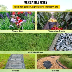 VEVOR Weed Barrier, 5.8oz Landscape Fabric, 3ft x 300ft Cover Mat Heavy Duty Woven Grass Control Geotextile for Garden, Patio, Black