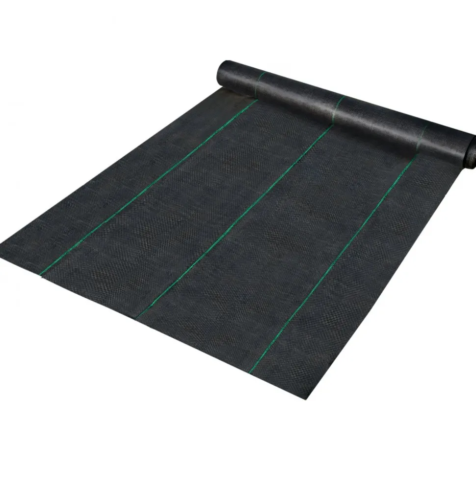 VEVOR Weed Control Fabric 6ft x 300ft - Geo Textile Fabric Heavy Duty - Woven Ground Cover for Commercial Greenhouse, Yard, Garden Barrier Cloth Blocker Mat