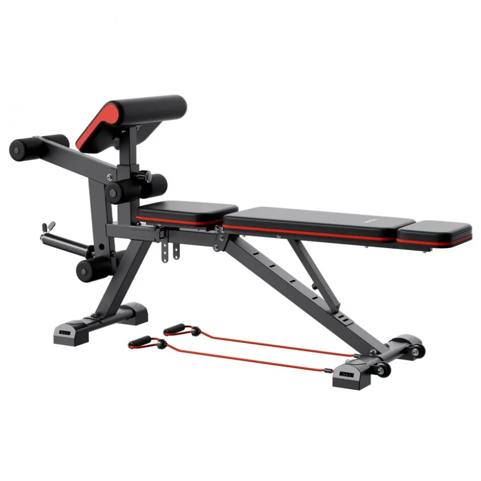 VEVOR Weight Bench, 800lbs Adjustable Weight Bench Press for Full Body Workout, Exercise Sit up Bench for Home Gym Strength Training, Flat Bench with with Leg Extension, Preacher Pad, Fast Adjustment