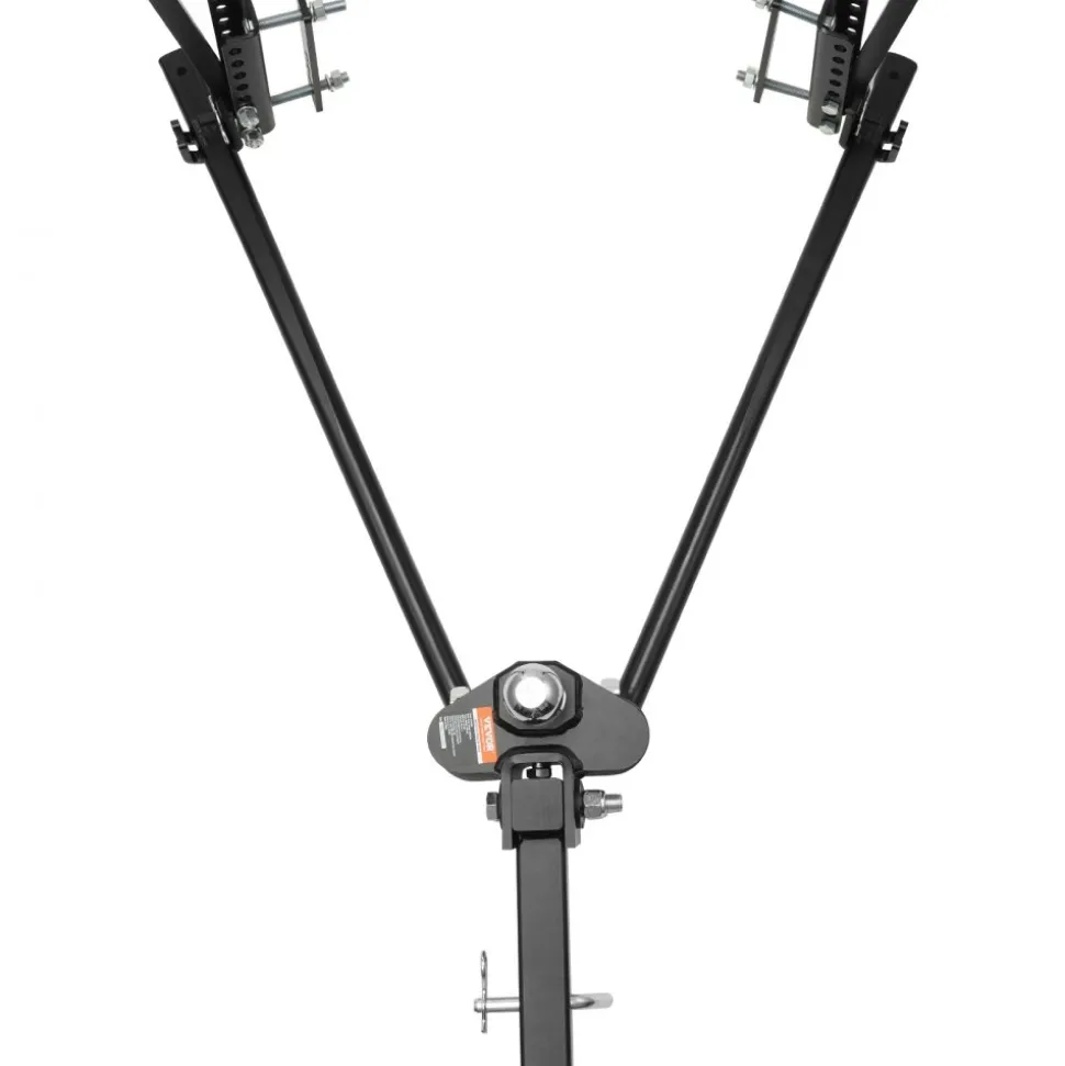 VEVOR Weight Distribution Hitch, 1,500 lbs Weight Distributing Hitches Kit with Sway Control for Trailer, 2-In Solid Steel Shank, 2-5/16 in Alloy Steel Ball, Powder Coated Load Leveling Hitch, Black