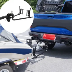 VEVOR Weight Distribution Hitch, 1,500 lbs Weight Distributing Hitches Kit with Sway Control for Trailer, 2-In Solid Steel Shank, 2-5/16 in Alloy Steel Ball, Powder Coated Load Leveling Hitch, Black