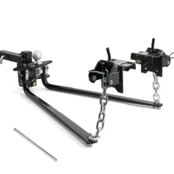VEVOR Weight Distribution Hitch, 10000 lbs Max Towing & 1000 lbs Max Tongue, Weight Distributing Hitches Kit Includes 2 in Shank and 2-5/16 in Ball, Load Leveling Hitch for Trailers, Black