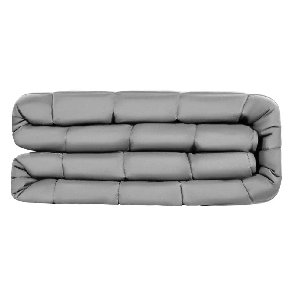 VEVOR Weighted Blanket, 25 lbs, 88 x 104 in King Size, Cooling Breathable Heavy Blanket with Glass Beads, All-Season Use, Suitable for 250-310 lbs Adults, Anxiety Stress Relief, Improve Sleep, Grey