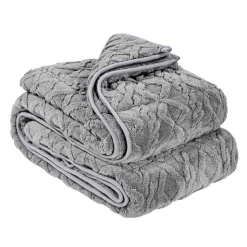 VEVOR Weighted Blanket, 20 lbs, 60 x 80 in Queen Size, Sherpa Fleece Heavy Blanket with Glass Beads, Soft Warm Cozy Fluffy Touch, for 200-250 lbs Adults, Anxiety Stress Relief, Improve Sleep, Grey