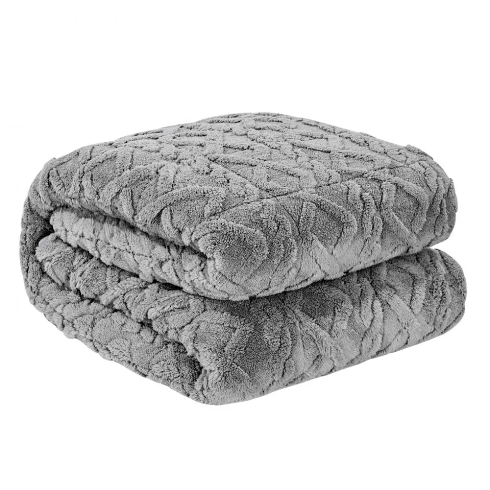 VEVOR Weighted Blanket, 20 lbs, 60 x 80 in Queen Size, Sherpa Fleece Heavy Blanket with Glass Beads, Soft Warm Cozy Fluffy Touch, for 200-250 lbs Adults, Anxiety Stress Relief, Improve Sleep, Grey