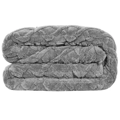 VEVOR Weighted Blanket, 20 lbs, 60 x 80 in Queen Size, Sherpa Fleece Heavy Blanket with Glass Beads, Soft Warm Cozy Fluffy Touch, for 200-250 lbs Adults, Anxiety Stress Relief, Improve Sleep, Grey