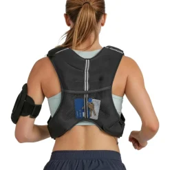 VEVOR Weighted Vest, 25 lbs Body Weight Vest for Men Women, with Reflective Stripe, Adjustable Buckle, Workout Equipment for Strength Training, Running, Jogging, Fitness, Muscle Building, Weight Loss