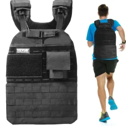 VEVOR Weighted Vest, 40lb Weight Vest, Adjustable Body Weight Jacket for Men Women, Workout Equipment for Strength and Endurance Training, Running, Jogging, Walking, Fitness, and Weight Loss