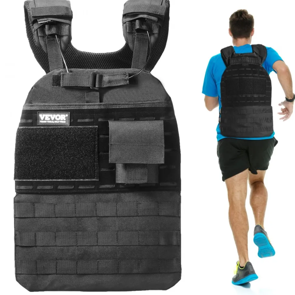VEVOR Weighted Vest, 40lb Weight Vest, Adjustable Body Weight Jacket for Men Women, Workout Equipment for Strength and Endurance Training, Running, Jogging, Walking, Fitness, and Weight Loss