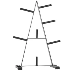 VEVOR Weight Plate Rack, A Frame Weight Plate Tree for 1-Inch Weight Plates, Standard Weight Plate Tree, 500 lbs Load Capacity Weight Storage Holder, Home Gym Barbell Rack Storage Stand, Black