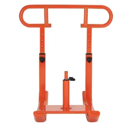 VEVOR Weight Sled, Steel Power Sled, Fitness Training Sleds for Athletic Exercise Speed Improvement, Workout Equipment with Adjustable Height Handle, Compatible with 1/2 in Weight Plates, Orange