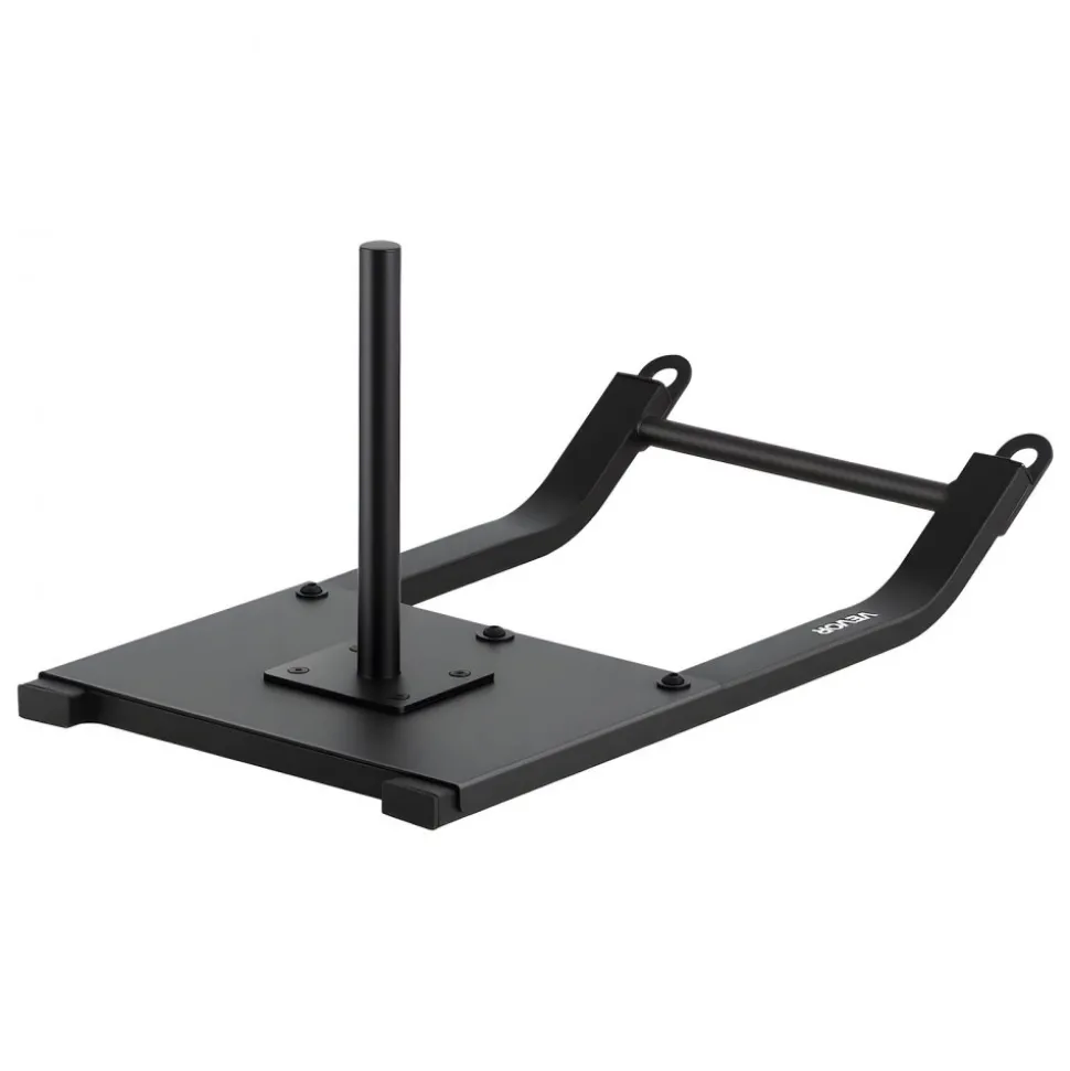 VEVOR Weight Sled, Steel Power Sled, Fitness Strength Training Sleds for Athletic Exercise Speed Improvement, Workout Fitness Equipment with Harness, Compatible with 1/2 in Weight Plates, Black