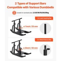 VEVOR Weight Sled, Steel Power Sled, Fitness Training Sleds for Athletic Exercise Speed Improvement, Workout Equipment with Adjustable Height Handle, Compatible with 1/2 in Weight Plates, Black