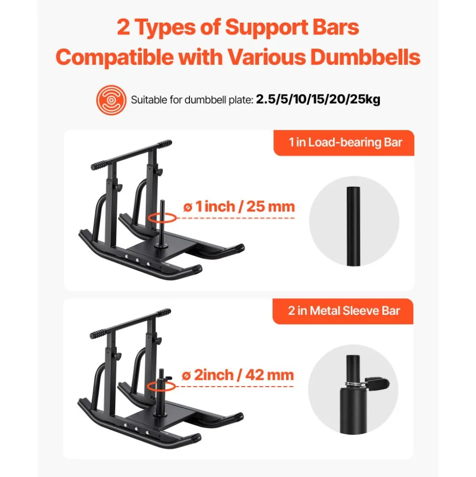 VEVOR Weight Sled, Steel Power Sled, Fitness Training Sleds for Athletic Exercise Speed Improvement, Workout Equipment with Adjustable Height Handle, Compatible with 1/2 in Weight Plates, Black