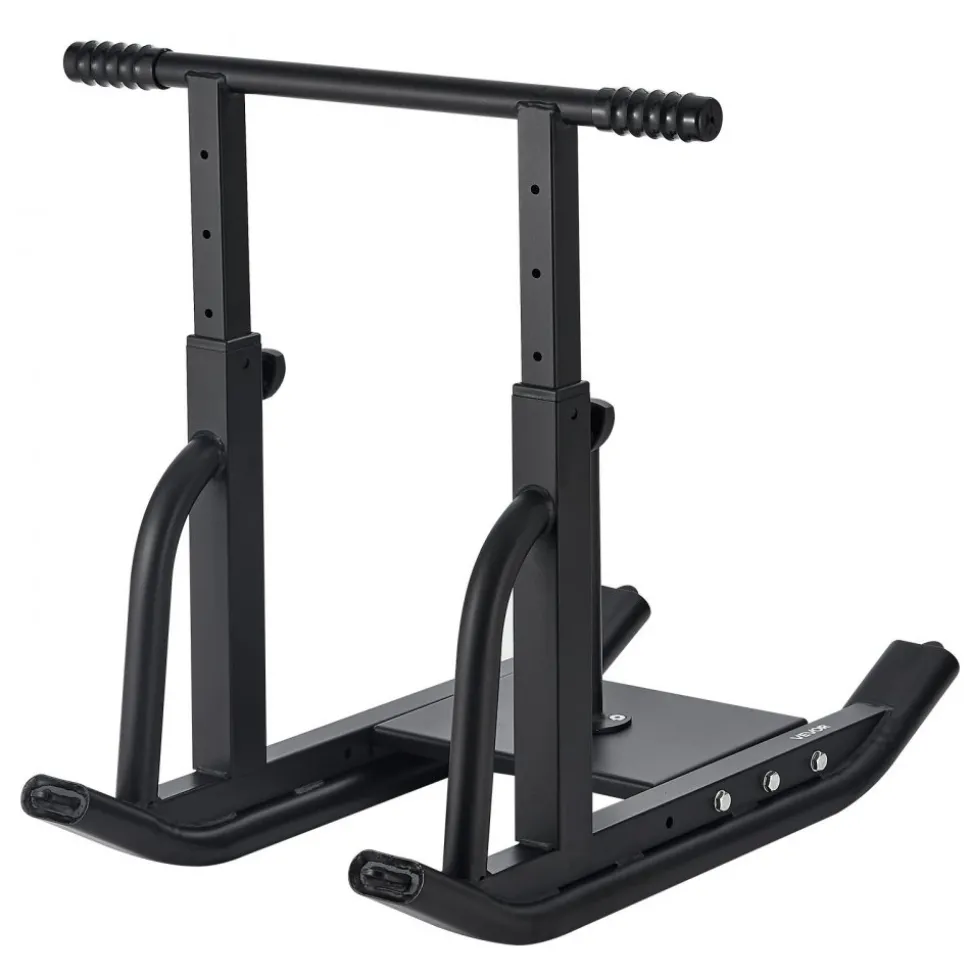 VEVOR Weight Sled, Steel Power Sled, Fitness Training Sleds for Athletic Exercise Speed Improvement, Workout Equipment with Adjustable Height Handle, Compatible with 1/2 in Weight Plates, Black