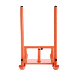 VEVOR Weight Sled, Steel Power Sled, Fitness Strength Training Sleds for Athletic Exercise Speed Improvement, Workout Fitness Equipment with Handle, Compatible with 1/2 in Weight Plates, Orange