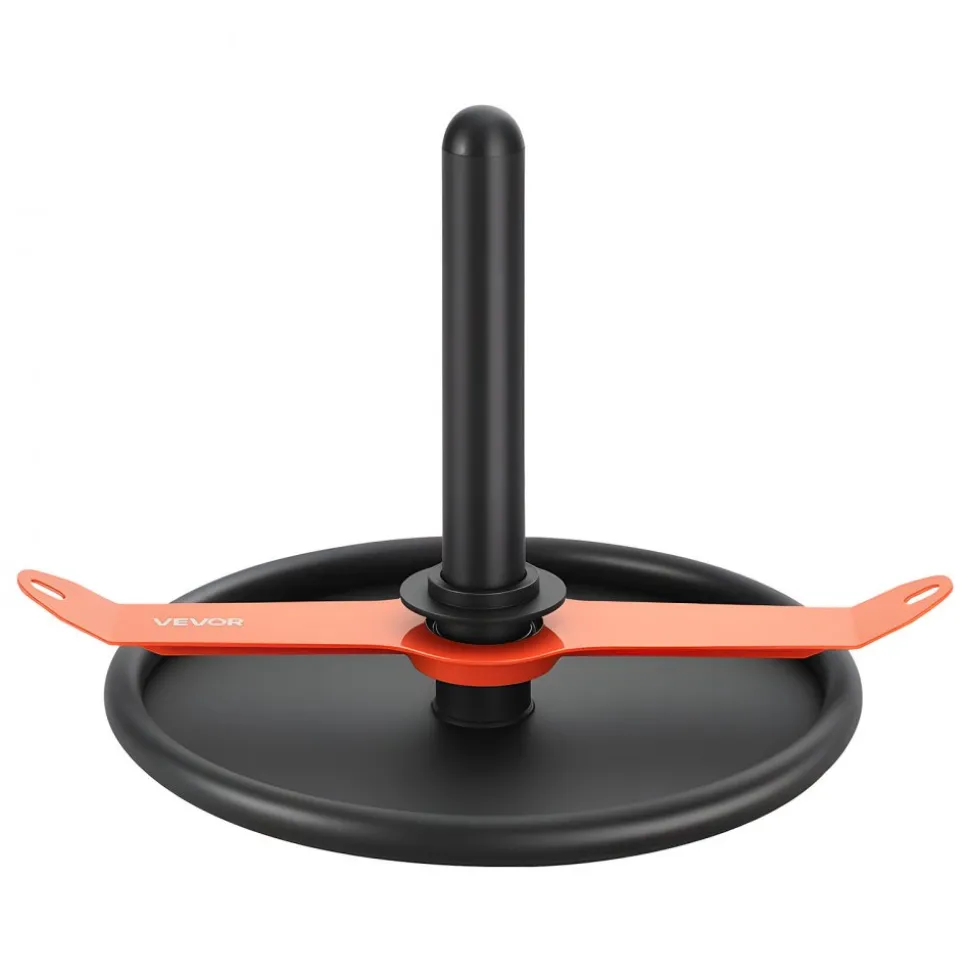 VEVOR Weight Sled, Steel Power Sled, Fitness Strength Training Sleds for Athletic Exercise Speed Improvement, Workout Fitness Equipment with Harness, Compatible with 2 in Weight Plate, Orange & Black