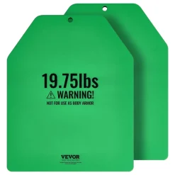 VEVOR Weight Vest Plates, 19.75 LB Pairs, Premium Steel Weighted plates, Contoured Ergonomic Fit – WODs, Additional Weight for Weight Vests, for Strength Training, Running, Fitness, Heavy Workouts