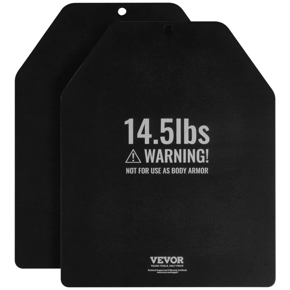 VEVOR Weight Vest Plates, 14.5 LB Pairs, Premium Steel Weighted plates, Contoured Ergonomic Fit – WODs, Additional Weight for Weight Vests, for Strength Training, Running, Fitness, Heavy Workouts