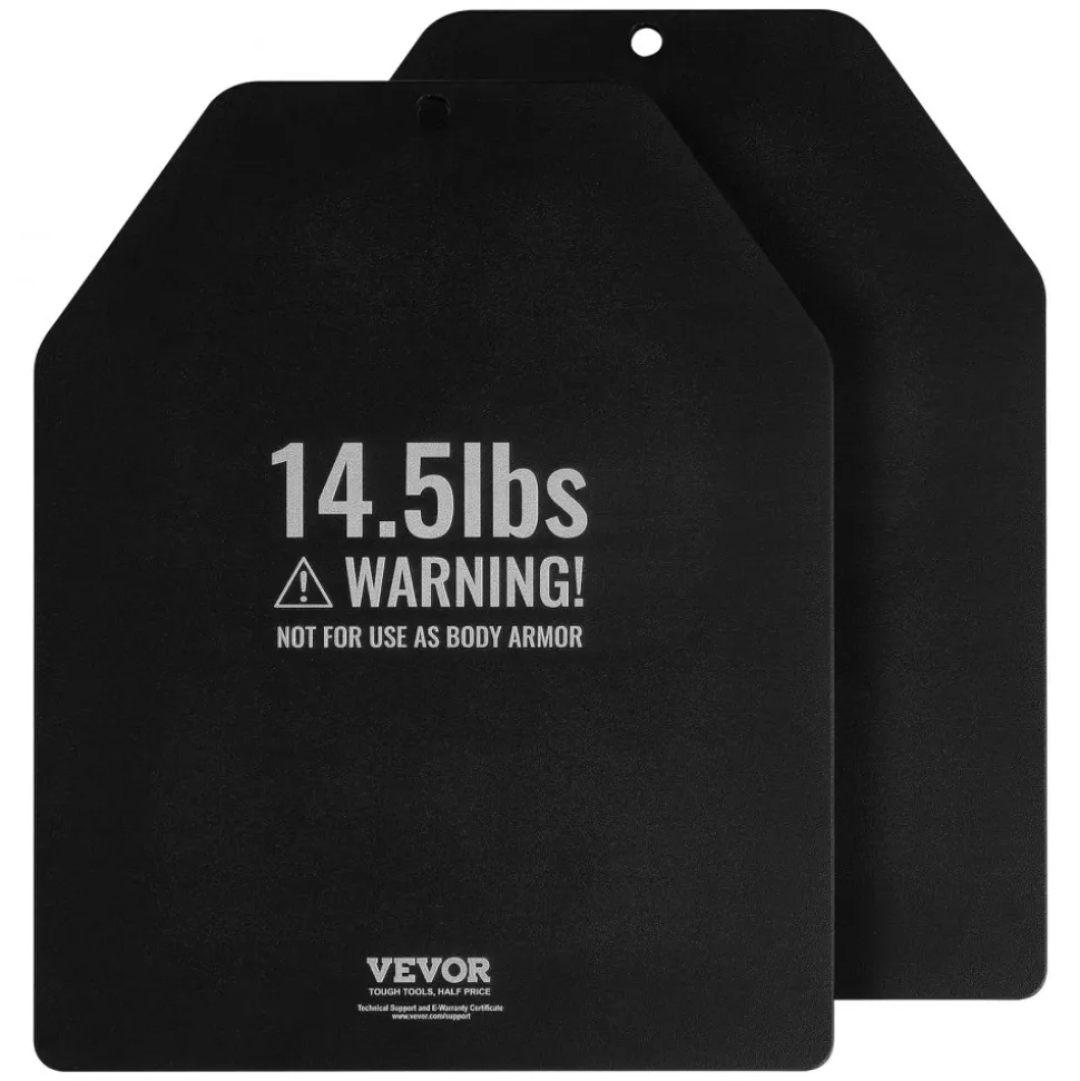 VEVOR Weight Vest Plates, 14.5 LB Pairs, Premium Steel Weighted plates, Contoured Ergonomic Fit – WODs, Additional Weight for Weight Vests, for Strength Training, Running, Fitness, Heavy Workouts