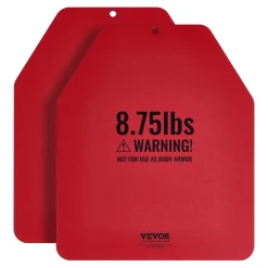 VEVOR Weight Vest Plates, 8.75 LB Pairs, Premium Steel Weighted plates, Contoured Ergonomic Fit – WODs, Additional Weight for Weight Vests, for Strength Training, Running, Fitness, Heavy Workouts