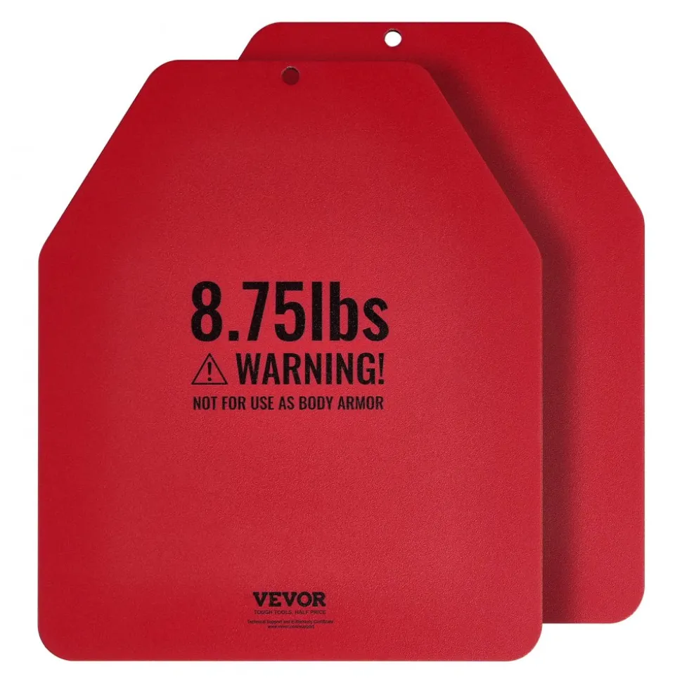 VEVOR Weight Vest Plates, 8.75 LB Pairs, Premium Steel Weighted plates, Contoured Ergonomic Fit – WODs, Additional Weight for Weight Vests, for Strength Training, Running, Fitness, Heavy Workouts