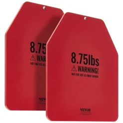 VEVOR Weight Vest Plates, 8.75 LB Pairs, Premium Steel Weighted plates, Contoured Ergonomic Fit – WODs, Additional Weight for Weight Vests, for Strength Training, Running, Fitness, Heavy Workouts