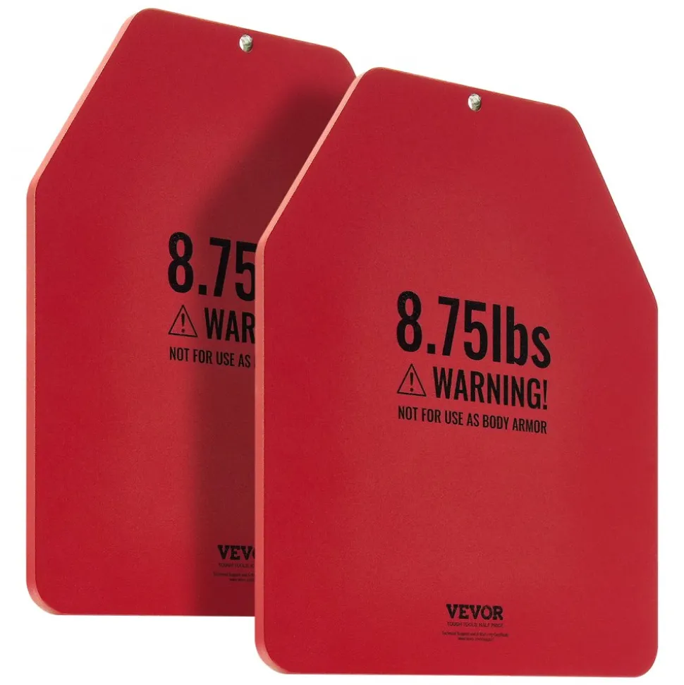 VEVOR Weight Vest Plates, 8.75 LB Pairs, Premium Steel Weighted plates, Contoured Ergonomic Fit – WODs, Additional Weight for Weight Vests, for Strength Training, Running, Fitness, Heavy Workouts