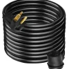 VEVOR Welder Extension Cord 40Amp 50ft 250V, Welding Power Cord with NEMA 6-50 Plug 8 Gauge 3 Prong for MIG,Lincoln,Plasma,Miller,TIG Tested to UL Standards