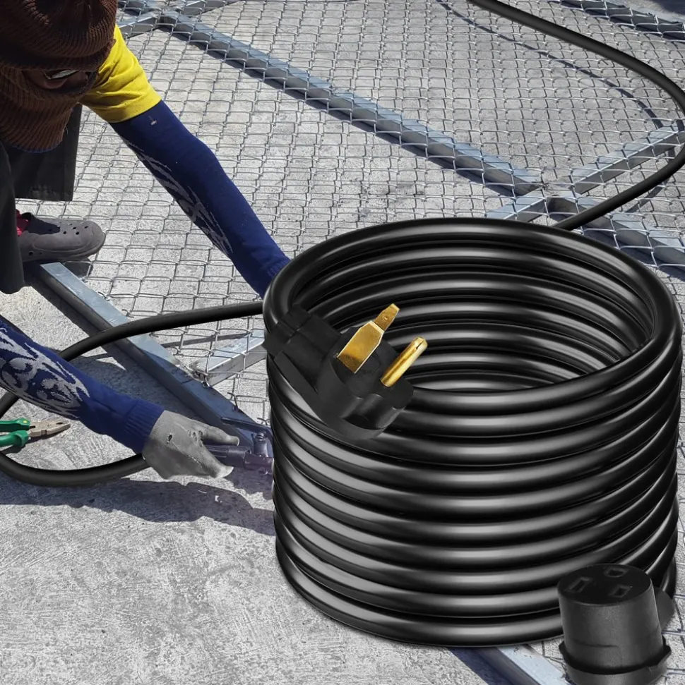 VEVOR Welder Extension Cord 30Amp 25ft 250V, Welding Power Cord with NEMA 6-50 Plug 10 Gauge 3 Prong for MIG,Lincoln,Plasma,Miller,TIG