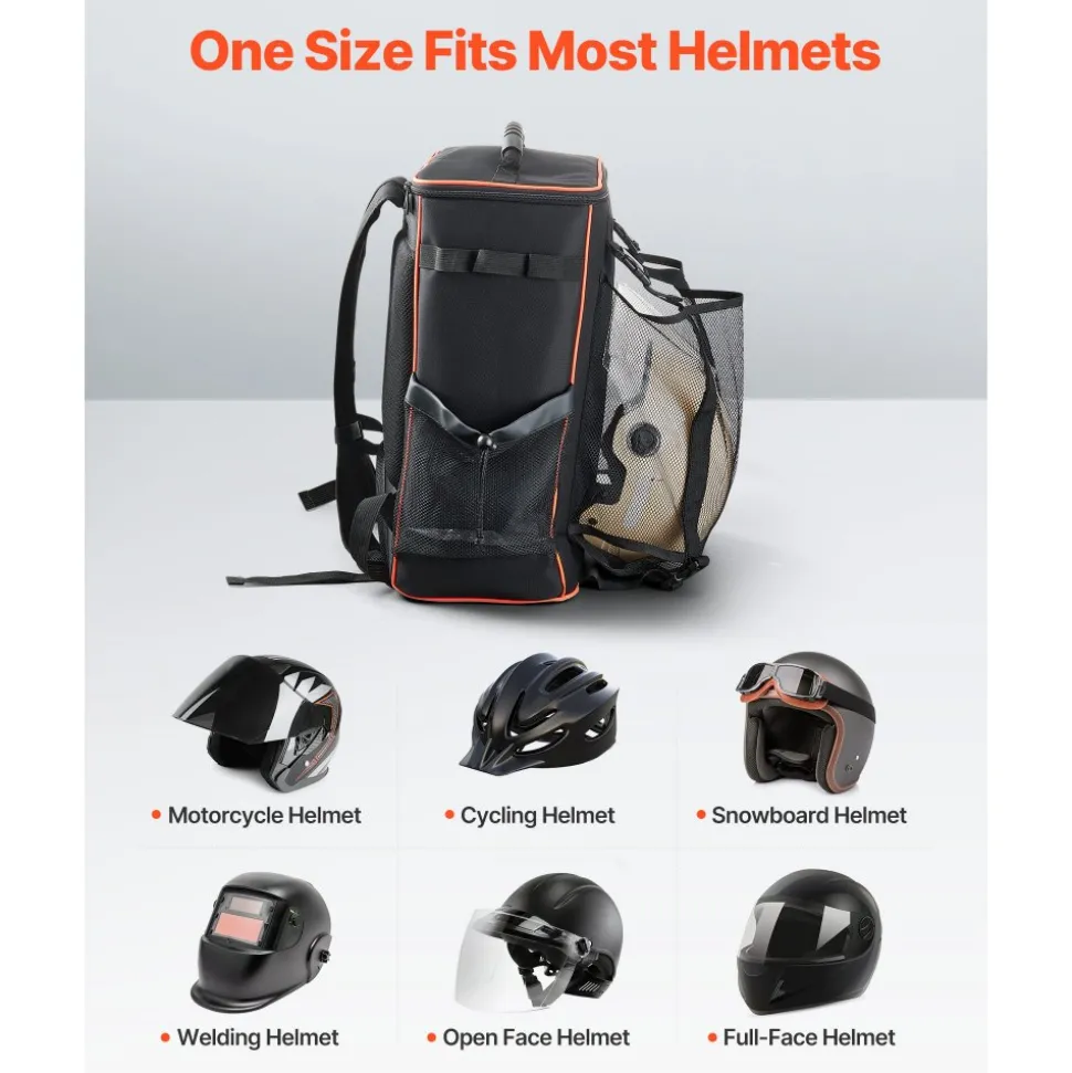 VEVOR Welding Backpack, 33L Welder Backpack with Insulated Bag & Helmet Bag, 600D Polyester Extreme Gear Pack for Tools and Helmet, Multi-Purpose Gear Storage Bag for Welding, Outdoor Camping, Hiking