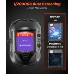 VEVOR Welding Helmet Auto Darkening, 3.94