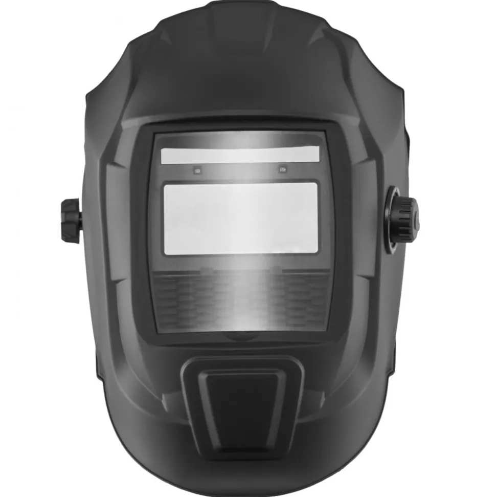 VEVOR Welding Helmet Auto Darkening, 3.66" x 1.69" True Color Welding Hood, Solar Powered Welder Mask 2 Arc Sensors, Shade 4/9-13 for TIG MIG ARC Weld Grinding - CRIUS Series (Matte Black)