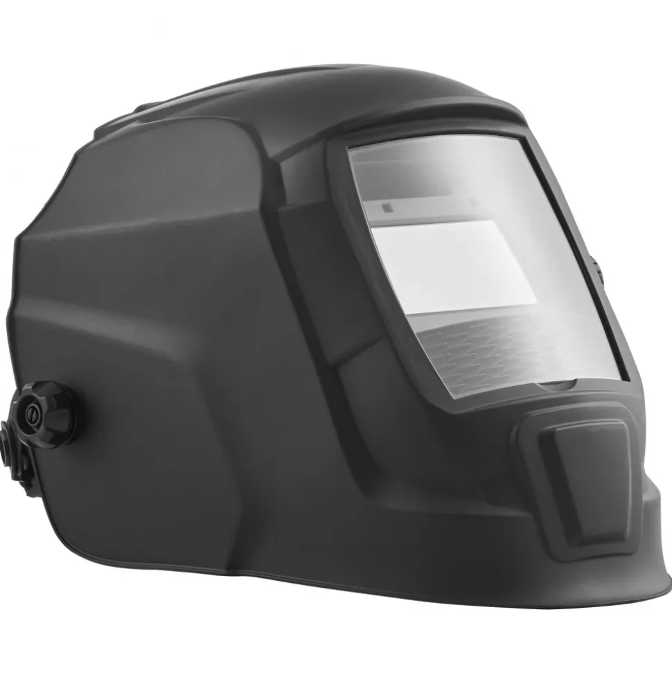 VEVOR Welding Helmet Auto Darkening, 3.66" x 1.69" True Color Welding Hood, Solar Powered Welder Mask 2 Arc Sensors, Shade 4/9-13 for TIG MIG ARC Weld Grinding - CRIUS Series (Matte Black)