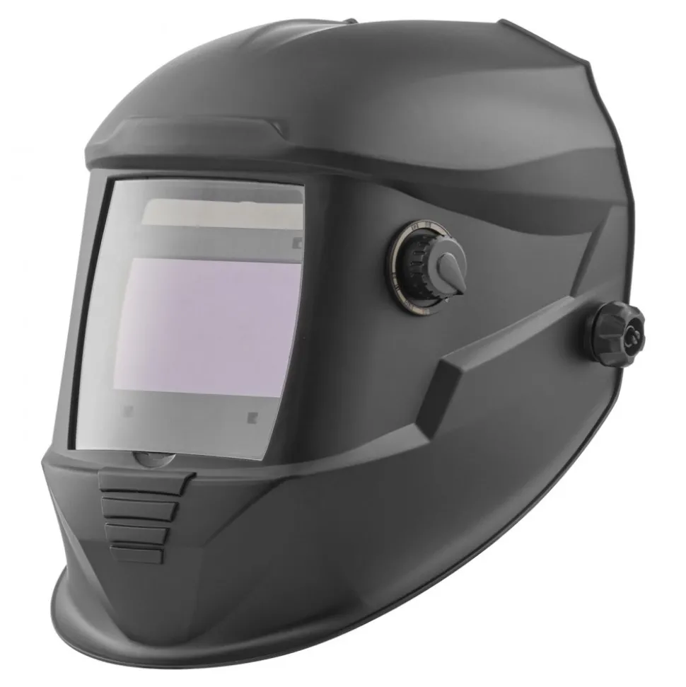 VEVOR Welding Helmet Auto Darkening, 3.94" x 2.34" True Color Welding Hood, Solar-Powered Welder Mask with 4 Arc Sensors, Wide Shade 4/5-9/9-13 for TIG MIG ARC Weld Grinding Cutting - METIS Series
