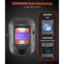 VEVOR Welding Helmet Auto Darkening, 3.94