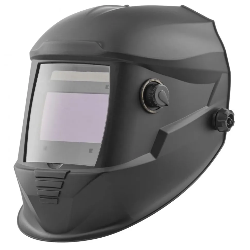 VEVOR Welding Helmet Auto Darkening, 3.94" x 2.34" True Color Welding Hood, Solar-Powered Welder Mask with 4 Arc Sensors, Wide Shade 4/5-9/9-13 for TIG MIG ARC Weld Grinding Cutting - METIS Series