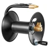 VEVOR Welding Hose Reel, Hand Crank Rewind Hose Reel with 3FT Lead-in Hose and 9/16"-18 B Fittings, Ceiling/Wall Mount Heavy Duty Steel Reel for Workshops Garages (Welding Hose Not Included)