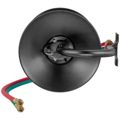 VEVOR Welding Hose Reel, Hand Crank Rewind Hose Reel with 3FT Lead-in Hose and 9/16"-18 B Fittings, Ceiling/Wall Mount Heavy Duty Steel Reel for Workshops Garages (Welding Hose Not Included)