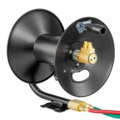 VEVOR Welding Hose Reel, Hand Crank Rewind Hose Reel with 3FT Lead-in Hose and 9/16