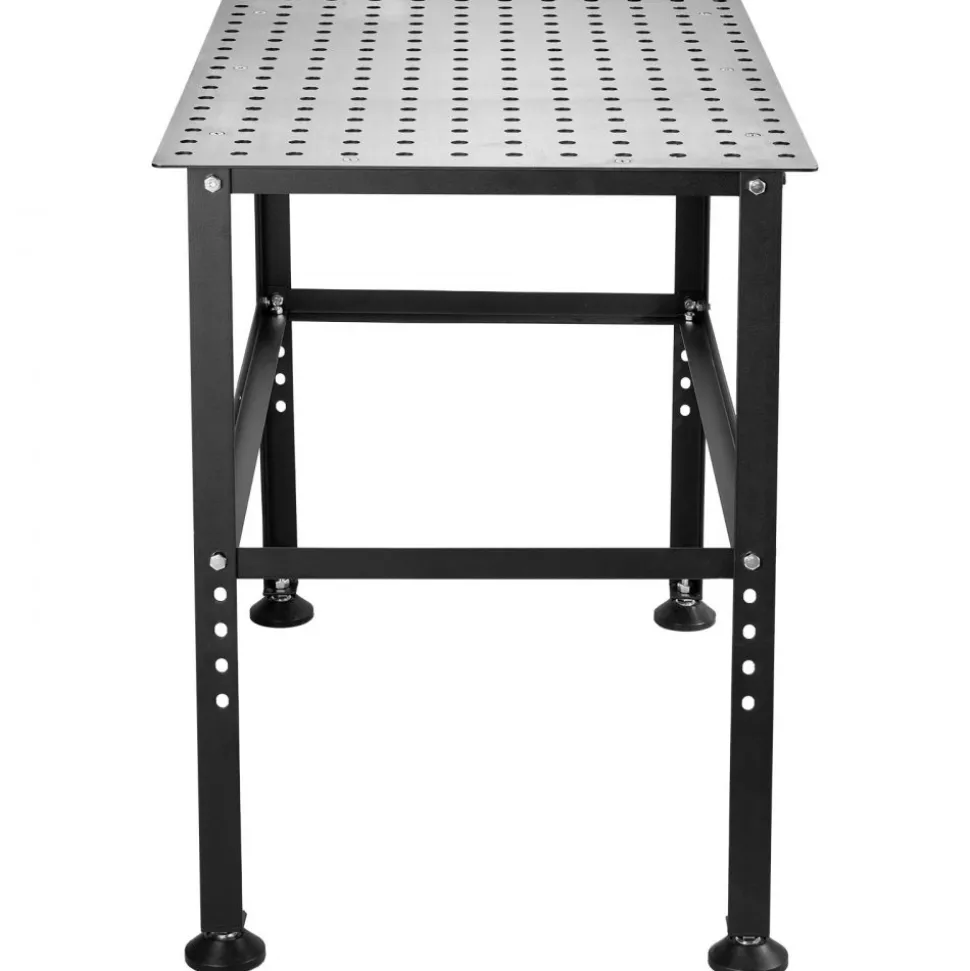 VEVOR Welding Table 36" x 24", 800LBS Capacity Welding Workbench Table, Heavy-Duty Work Bench with 0.63" Fixture Holes and Non-slip Foot Pads for Welding Assembly Repair Works